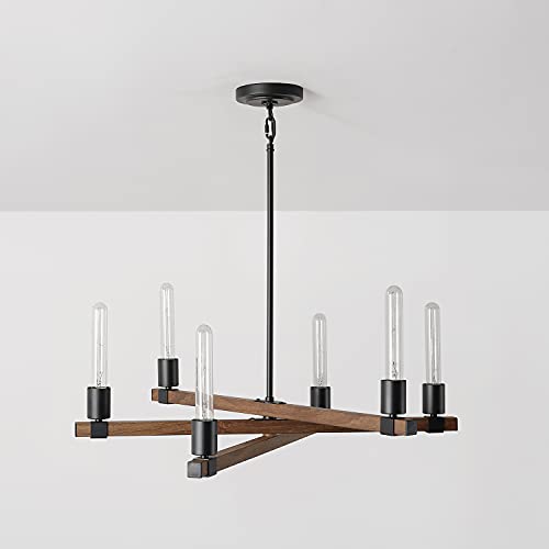 60546 Walken 6 (Matte Black, Faux Wood)