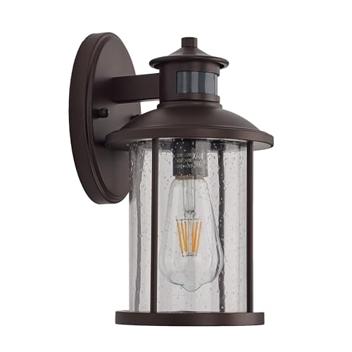 Motion Sensor Bronze Outdoor Wall Light 1 Pack (Bronze / 1 Pack H11.5" Motion)