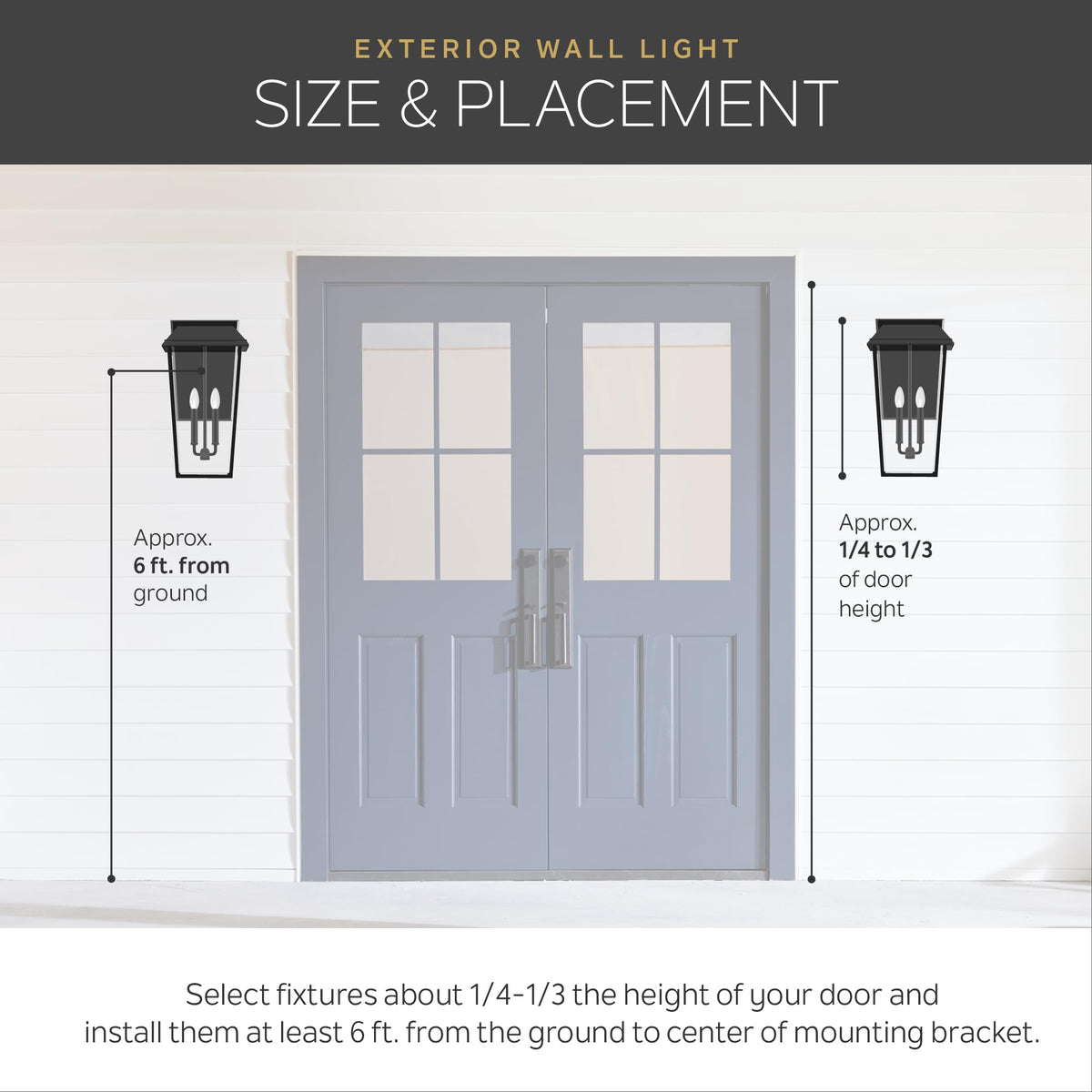 Goson Outdoor Wall Sconce Light (20")