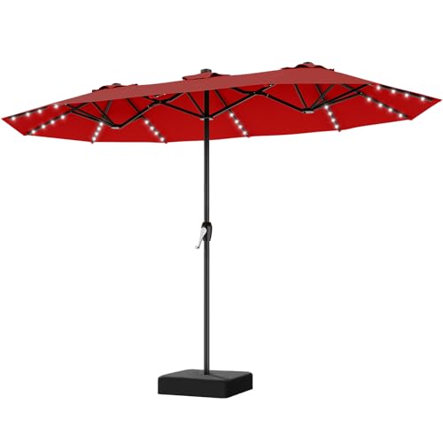 Patio Umbrella with Solar Lights