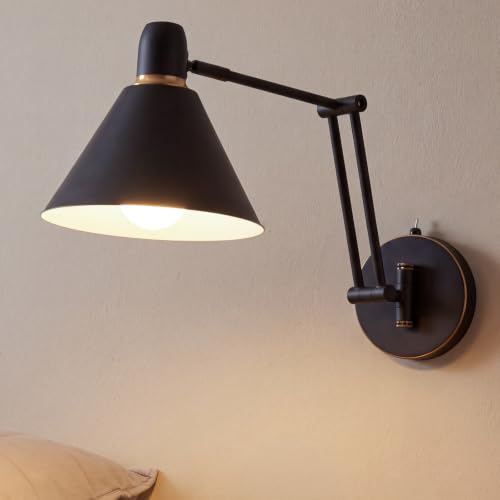 OSYNNIQ Wall Sconce Light with Adjustable Swing Arm for Bedside Reading (STYLE 3)