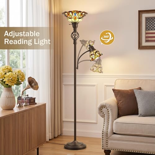 Torchiere Floor Lamp for Living Room (Multicolored 2)