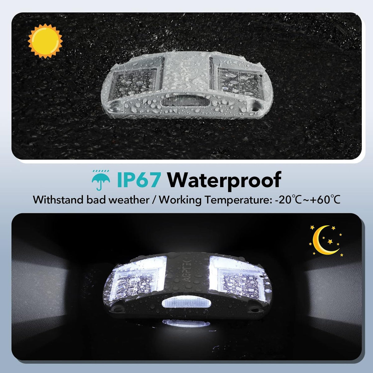 Solar Driveway Lights 4 Pack (White Light / 4 Pack)