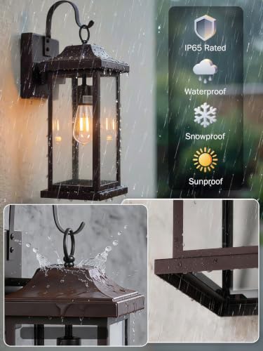 Extra Large Oil Rubbed Bronze Outdoor Lights for House 21” (Bronze / 21 Inch)