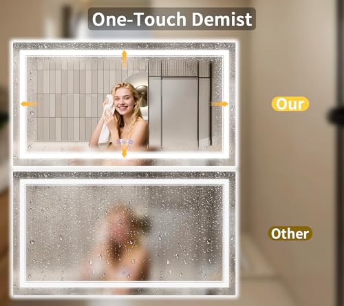 36"x60" LED Bathroom Mirror with Lights (36"L x 60"W)