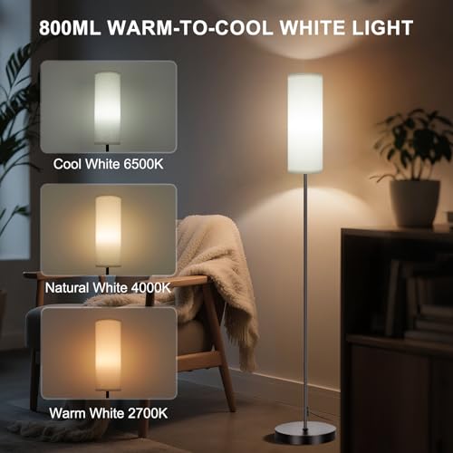 Floor Lamp 9W 800LM Color Changing Smart Bulb (White 1_Pack)