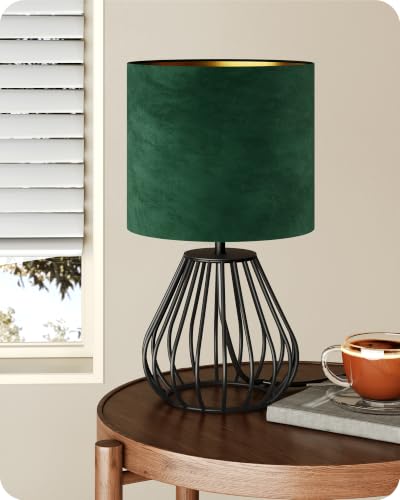 Black and Green Table Lamp (Forest Green + Black)