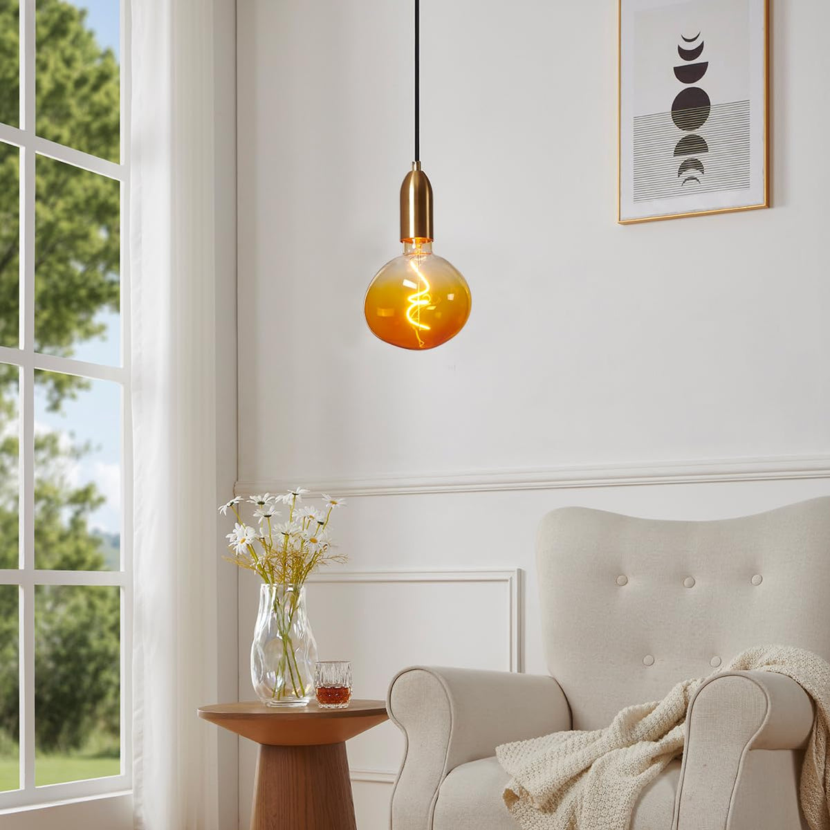 G150 Oversized Large Edison LED Bulb (Gradient Orange)