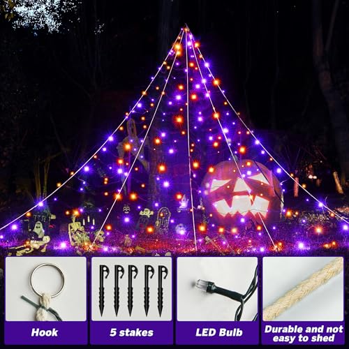 Halloween Decorations Outdoor Huge Spider Web Decorations