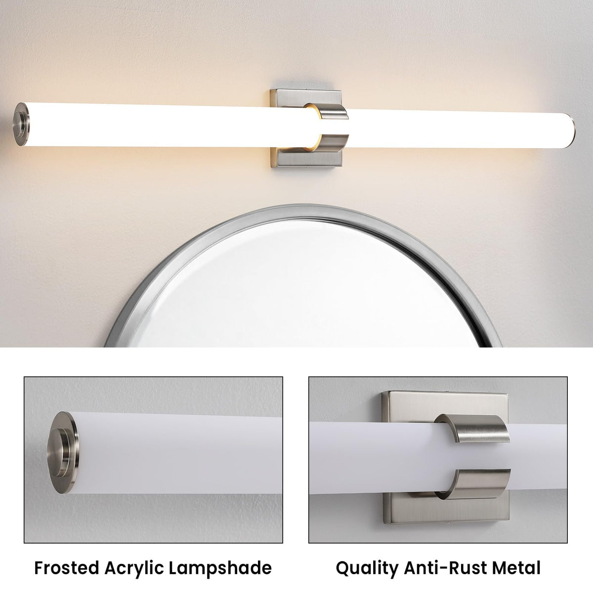 Bathroom Vanity Light Fixtures (Brushed Nickel / 39 INCH)