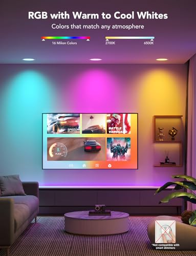 Smart Recessed Lighting 4 Inch (4 Inch)