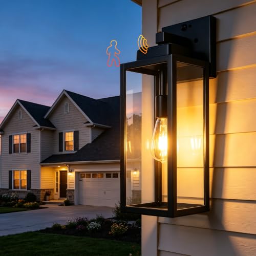 19 Inch Motion Sensor Dawn to Dusk Outdoor Sensor Light Fixture Waterproof Porch Lights Anti (19 Inch)
