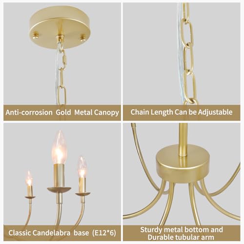 Rvizza Farmhouse Chandelier
