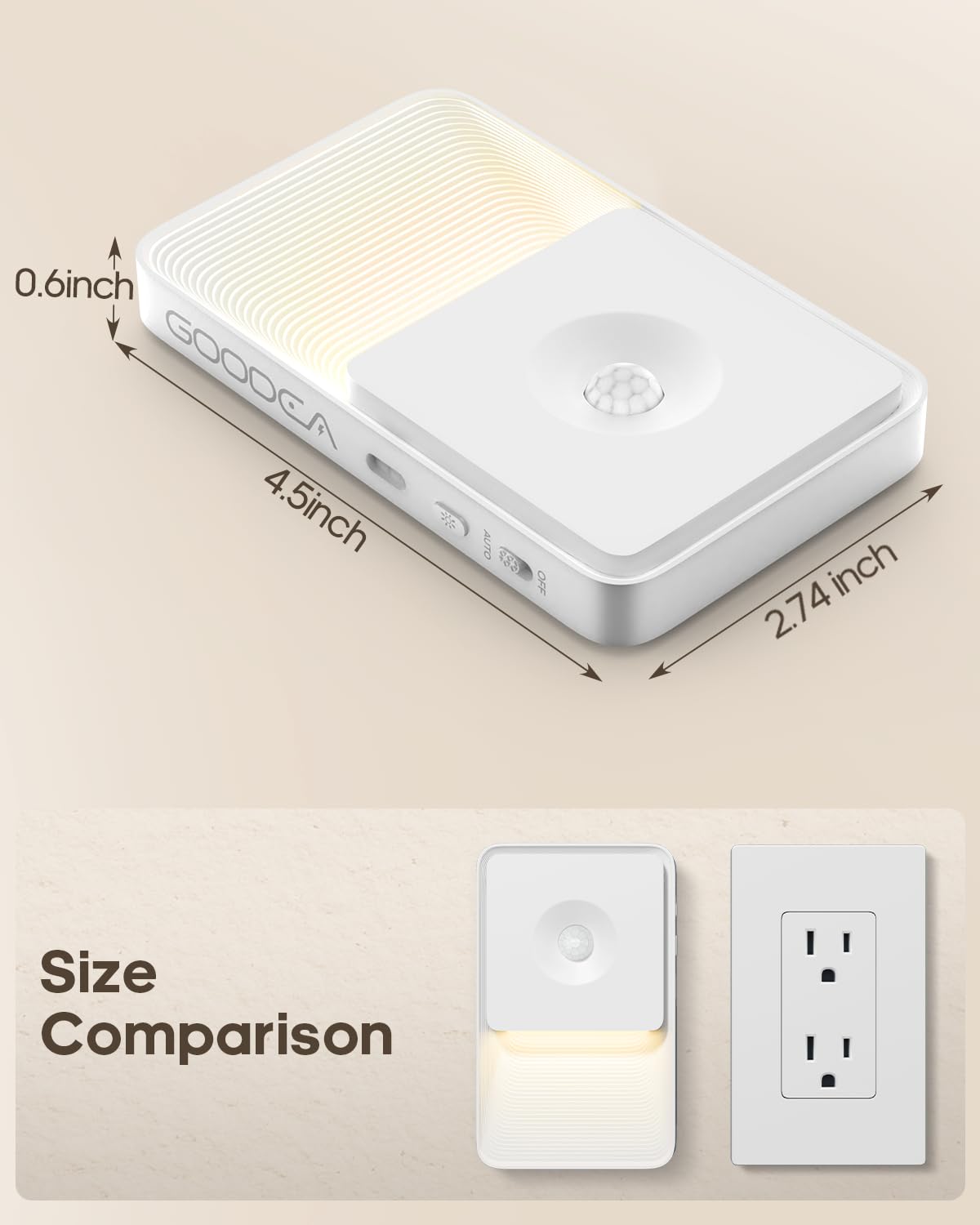 4 Pack Motion Sensor Night Lights