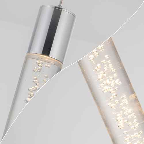 Modern LED Pendant Lights Kitchen Island Lighting (Chrome-1 Light)