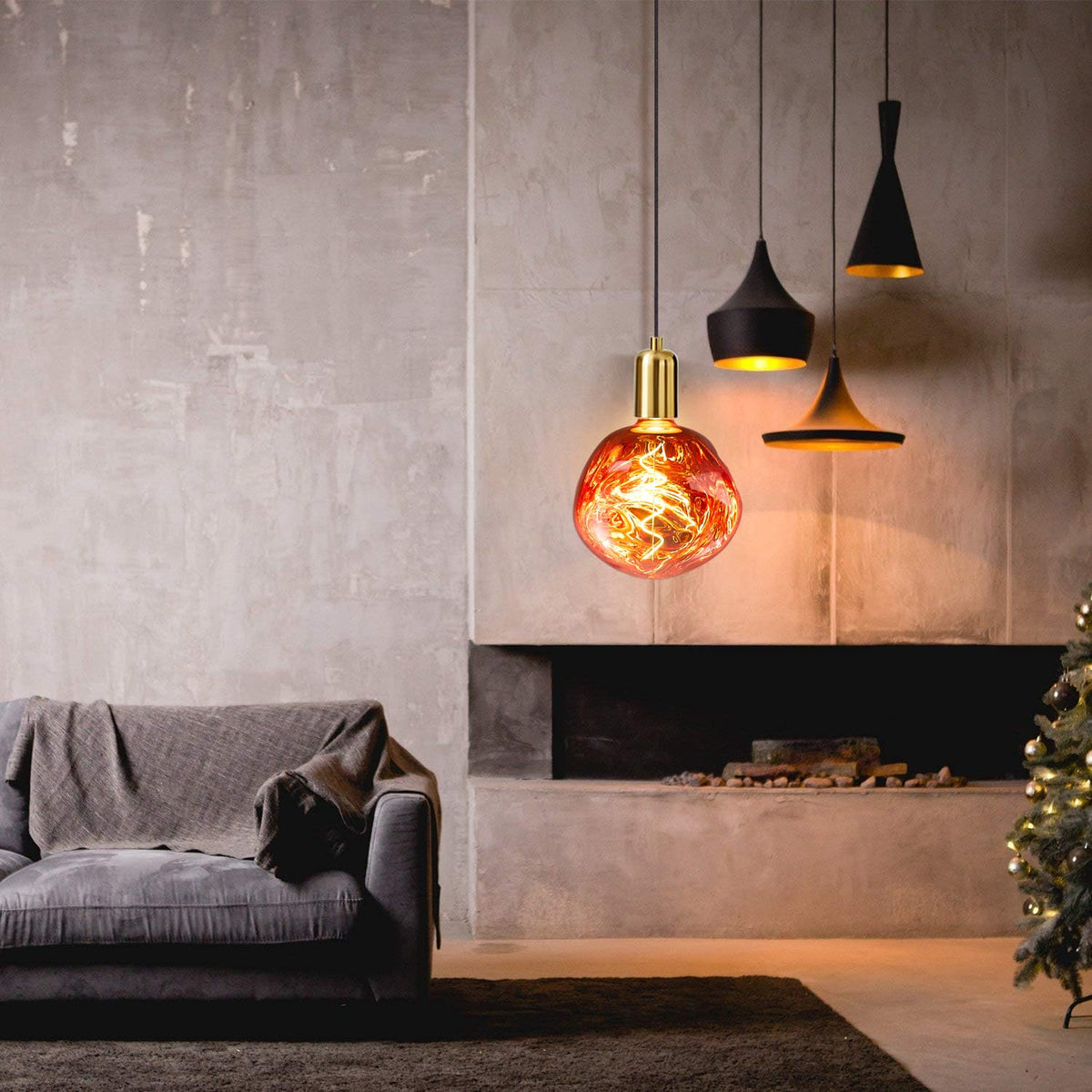 Oversized Giant LED Light Bulb (Copper)
