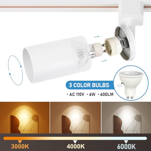 4FT LED Track Lighting Kit with 3 (White)