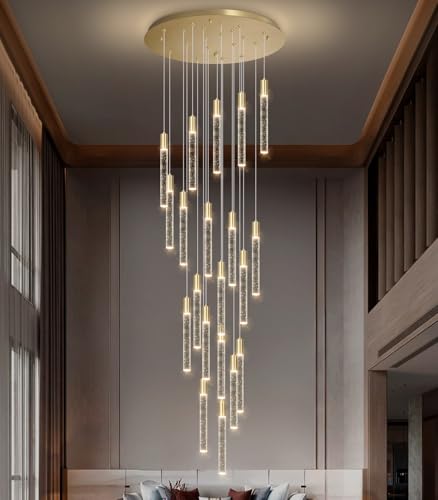 13ft Long Crystal Chandelier for Living Room (20 lights / Gold)