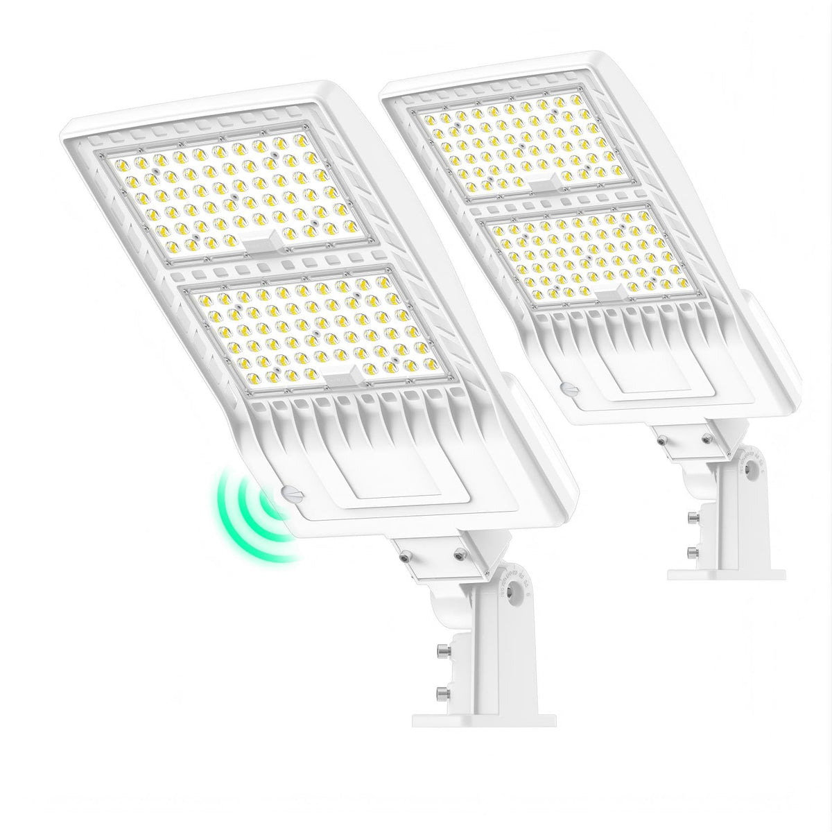 2Pack 400W LED Parking Lot Lights Arm & Slip Fitter Mount Dusk to Dawn (400W)
