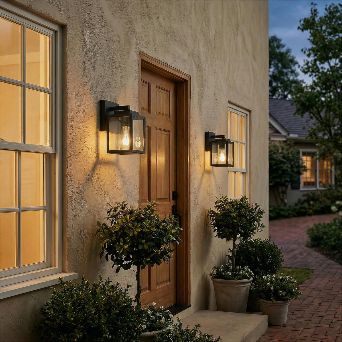 7" Classic Outdoor Wall Sconce (Matte Black / 7-inch)