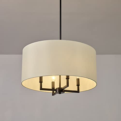 67000065 4 Light Chandelier (Matte Black, Emery)