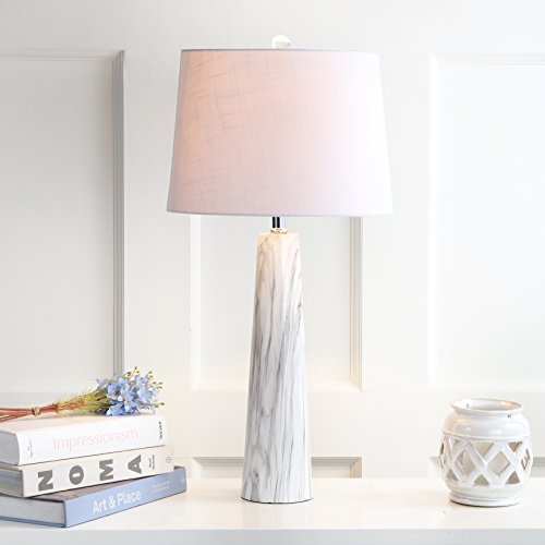 Bradley Table Lamp 29" Faux Marble Resin Modern