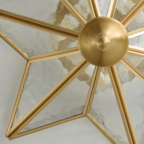 Brass Star Ceiling Light