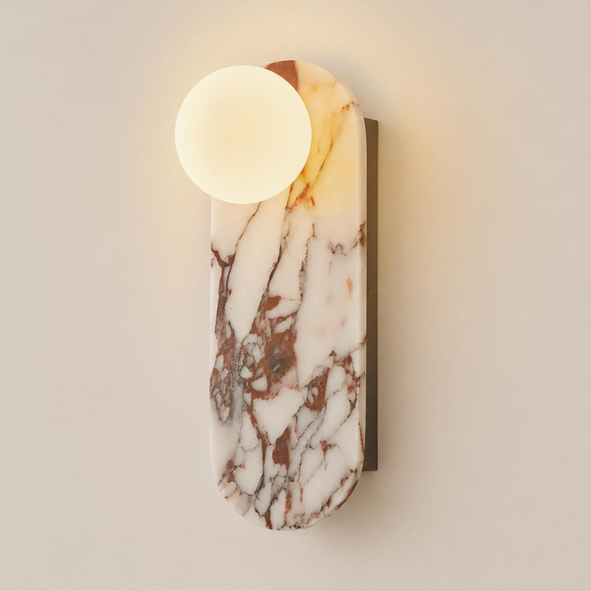 Natural Alabaster Wall Sconce (Natural White / 1 Pack)