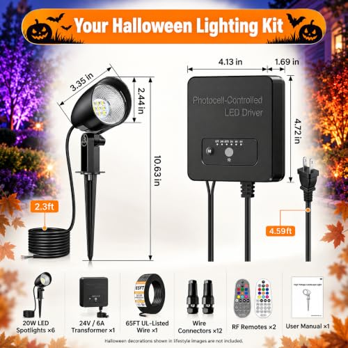RGBW Low Voltage Landscape Lighting Kit