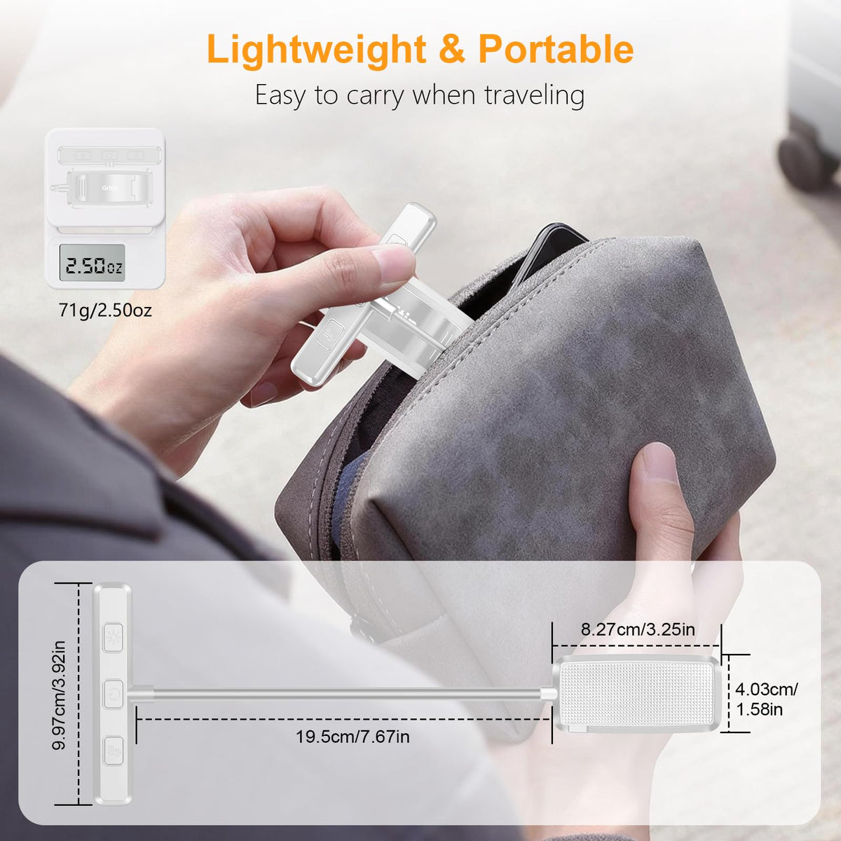 19 LED Rechargeable Book Light for Reading in Bed (White)