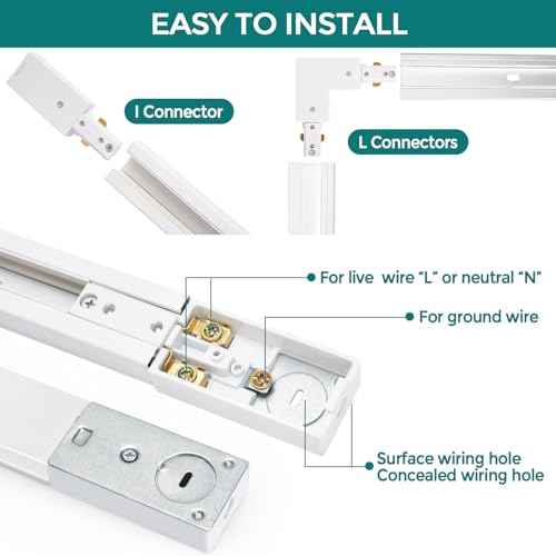 H Track Lighting Rails Kit (20ft)