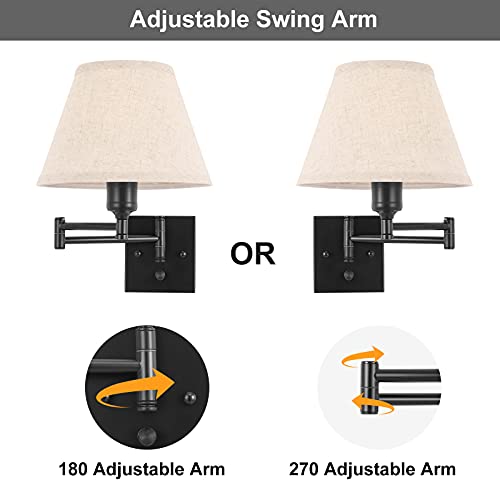 Wall Sconce Plug in (Beige / Medium)