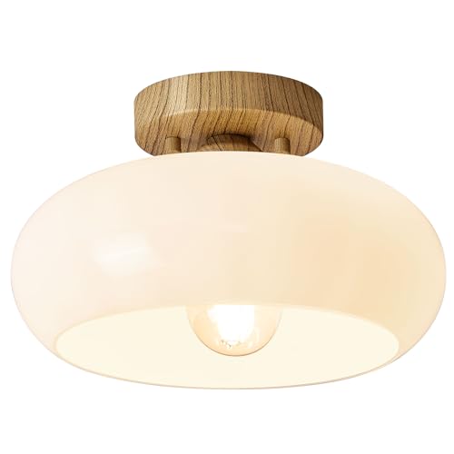 Mid Century Modern Semi Flush Mount Ceiling Light