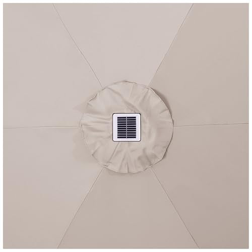Solar Patio Umbrella with a Centre Light