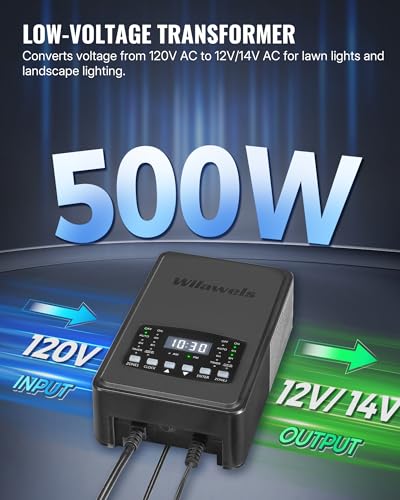500W Low Voltage Landscape Transformer