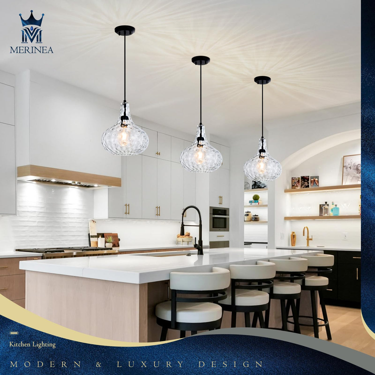 11" Black Hammered Glass Pendant Light (Black)