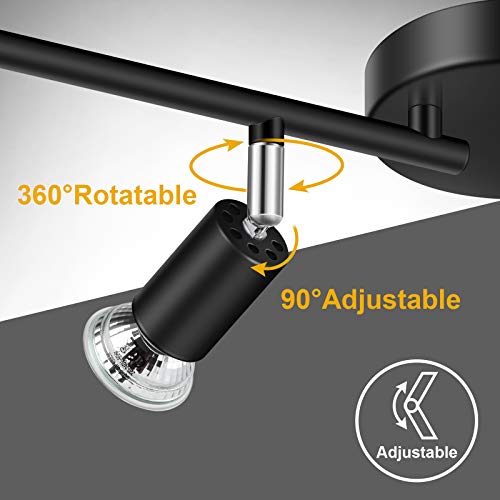 4 Light LED Track Lighting Kit (Black / 4 Light)