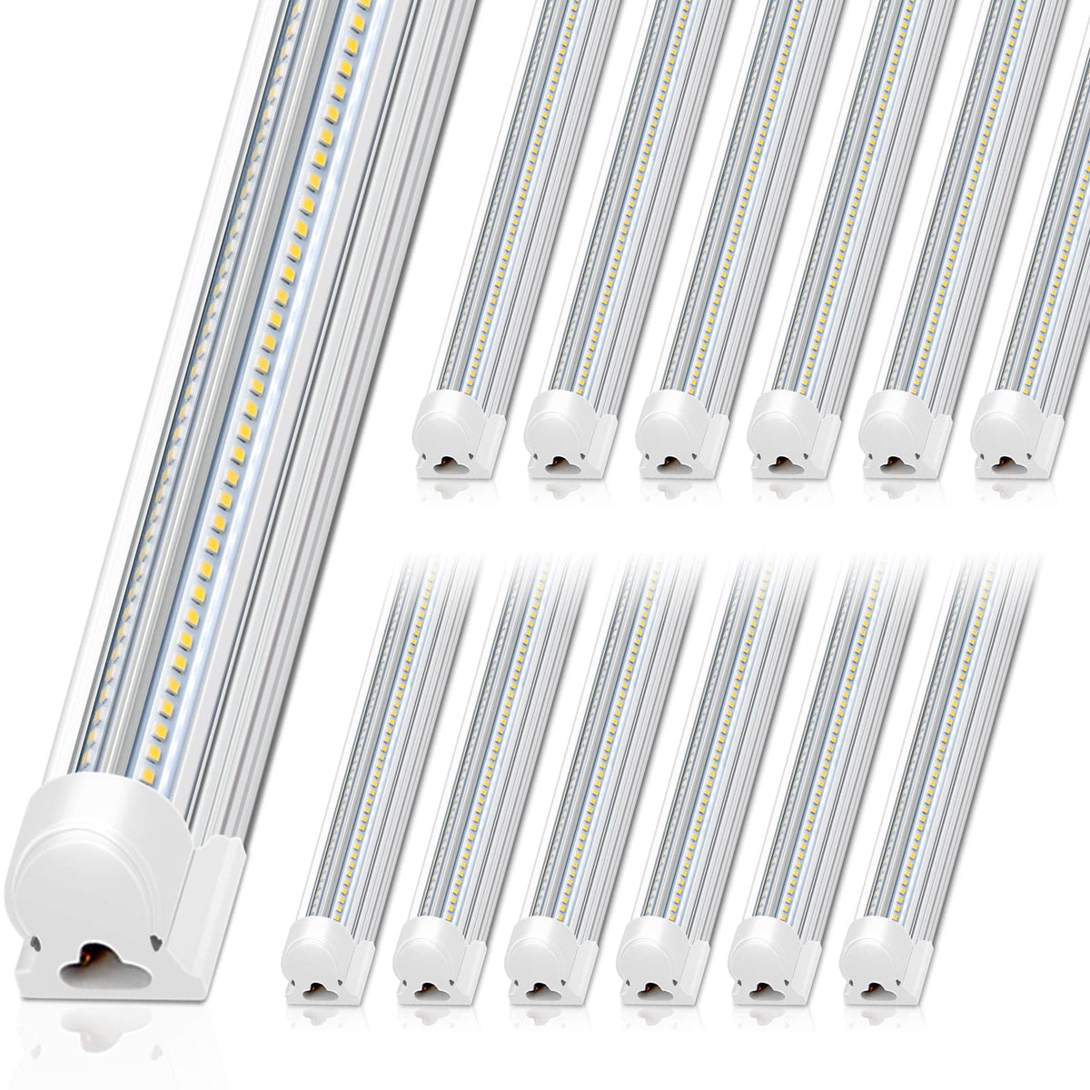 T8 LED Shop Lights 8FT (5000K / 8ft-12 Packs-100w)