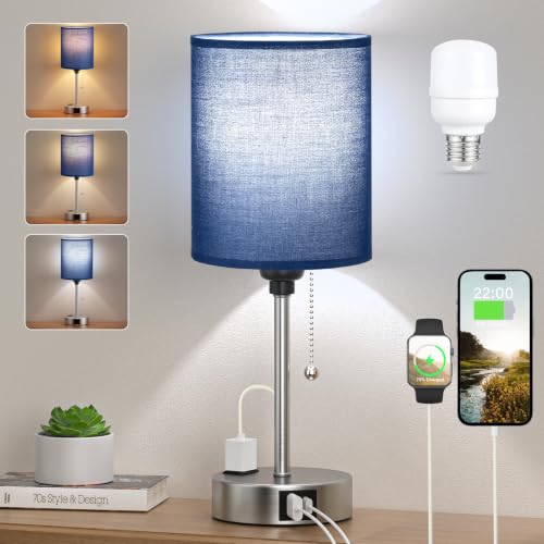 Pull Chain Bedside Lamps for Bedroom