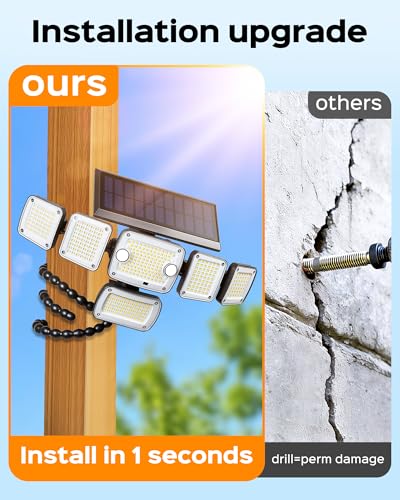 5000LM Solar Flood Lights Outdoor (Octopus / 2Pack)