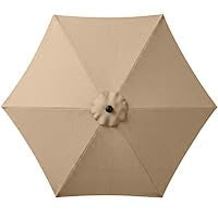 7.5ft Solar Umbrella LED Lighted Patio Umbrella