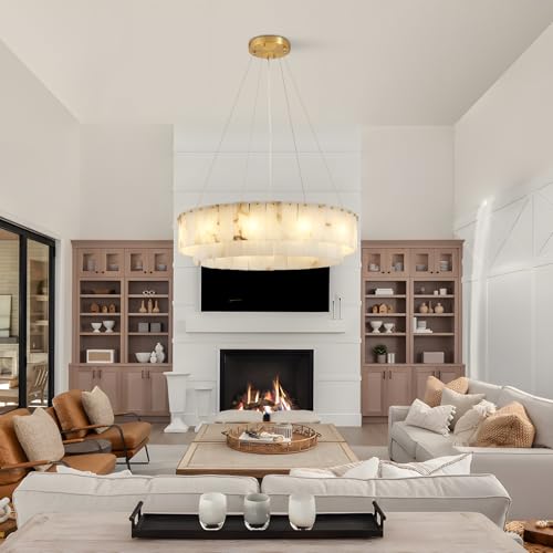 Farmhouse Chandelier Dining Room Light Fixture Over Table Kitchen Island Lighting Rustic Rectangle Living Room Hanging Pendant Light