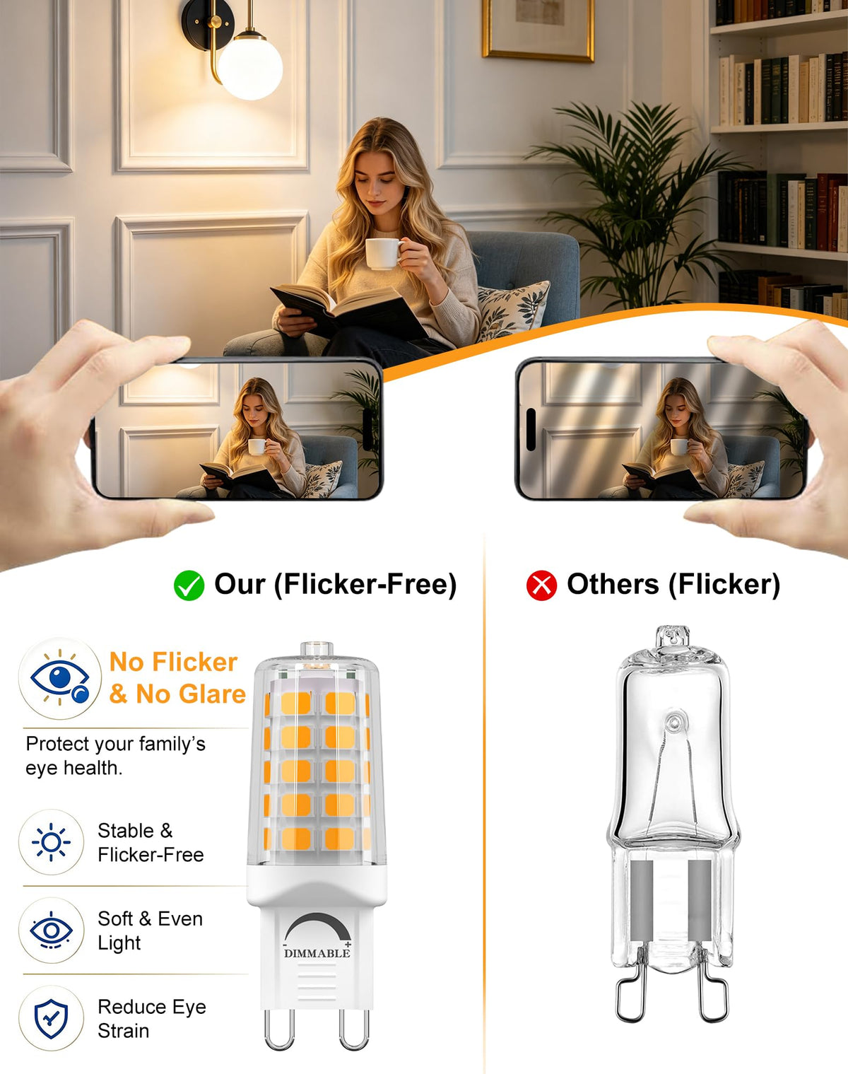 Dimmable G9 LED Bulb 4W