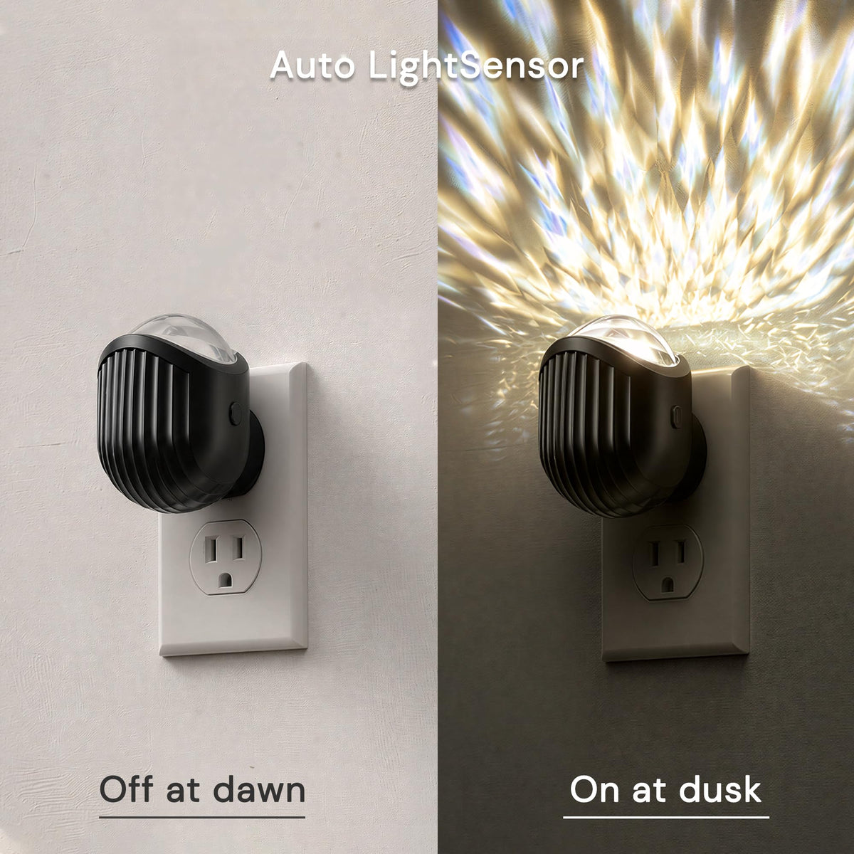 Night Lights Plug into Wall (whale-3CCT / 2 Pack)