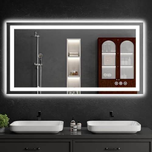 50"x30" LED Bathroom Mirror with Lights (30"L x 50"W)