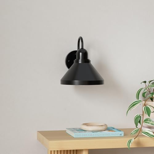 Gooseneck Outdoor Light Fixtures (Black / 9.25IN)
