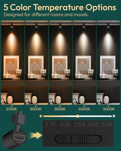 12 Pack LED Track Lighting Heads (Black / 12 Pack)