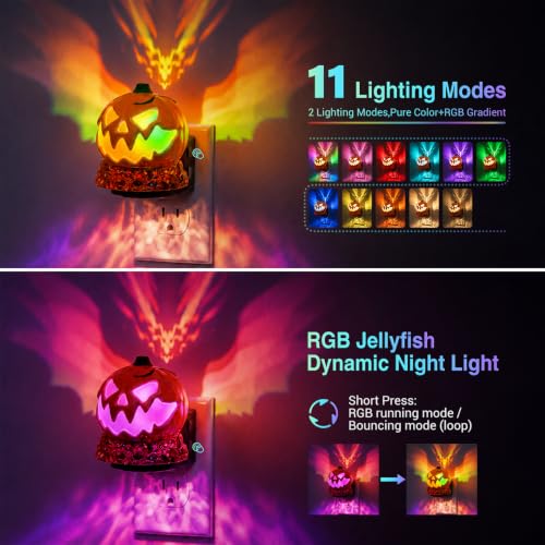 Halloween Night Light (Pumpkin Projector - RGB / 1 Pack)