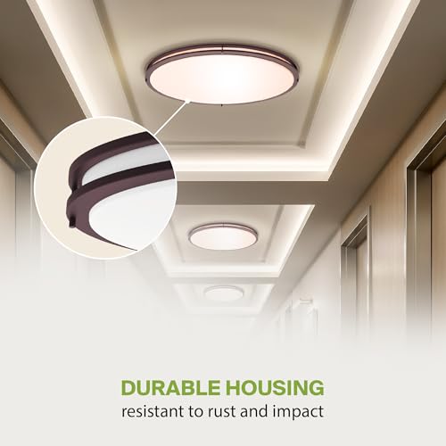 LED 32" Oval Flush Mount Lighting (Oil-Rubbed Bronze)