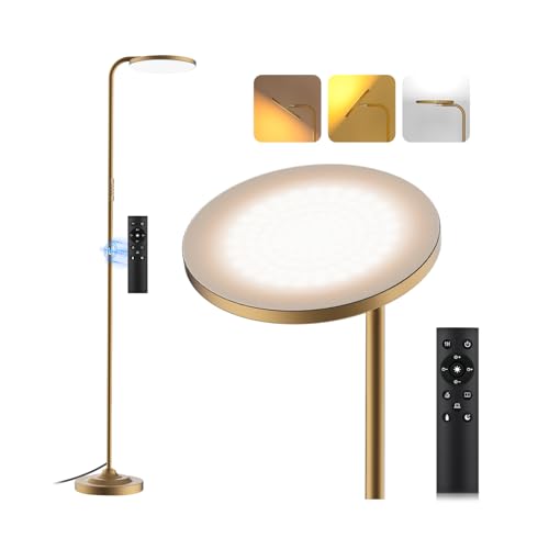 36W LED Floor Lamp (Gold)